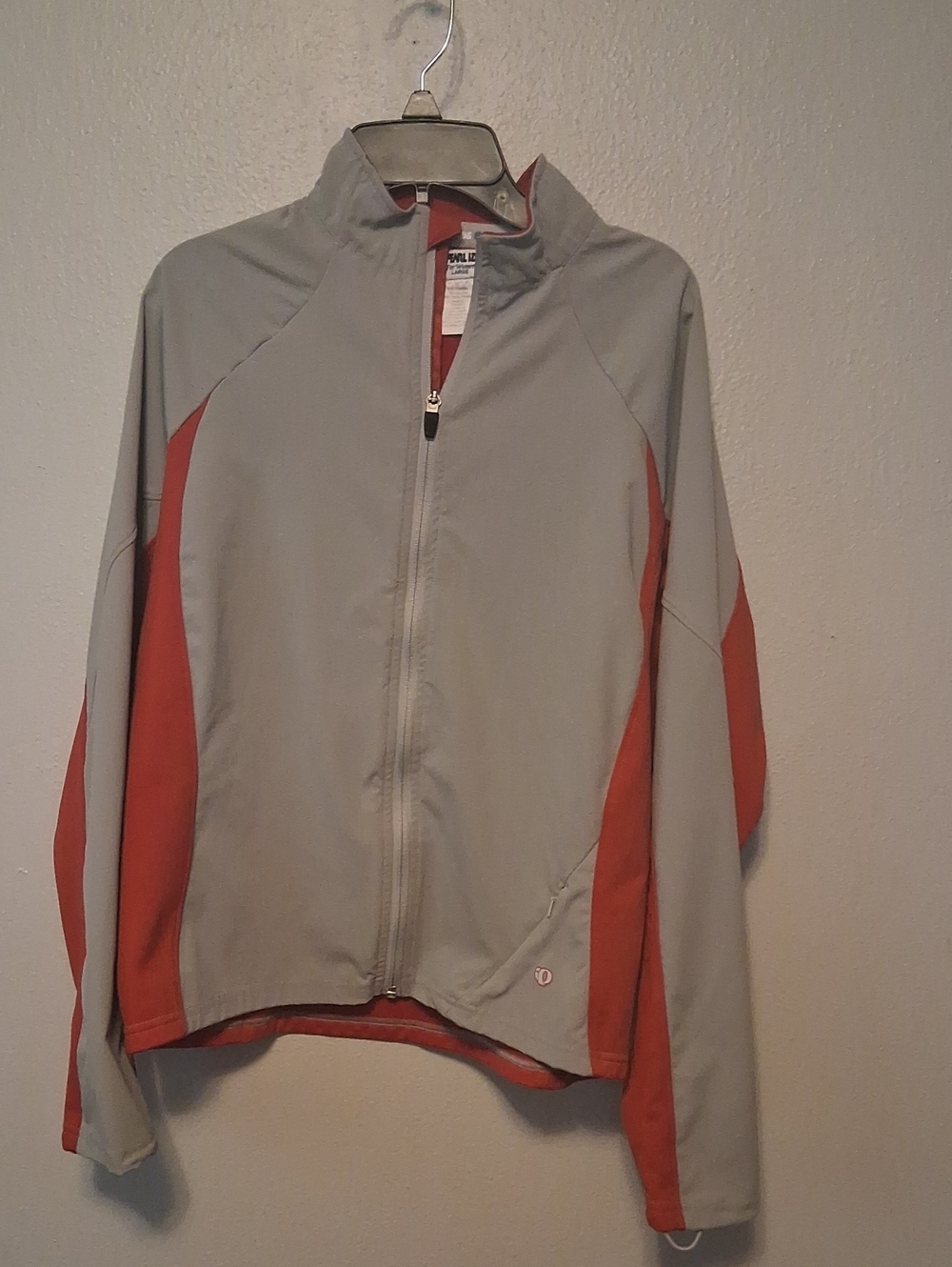 pearl izumi cold weather jacket cycling / running womens l coat full zip red/gay